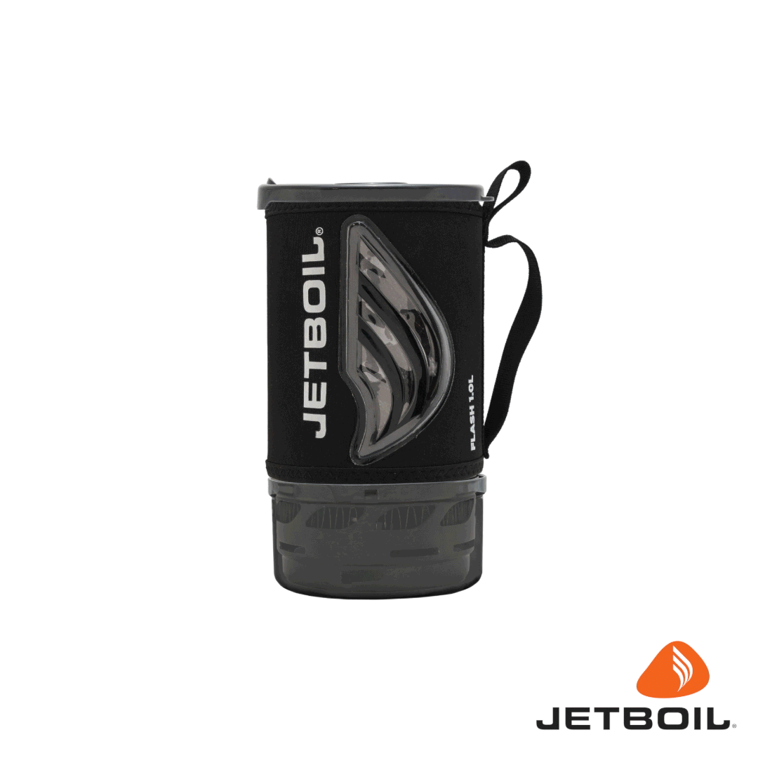 Jetboil Flash 1.0L Fast Boil System (2025) – Lightweight Camping Gas Stove (Carbon Black)