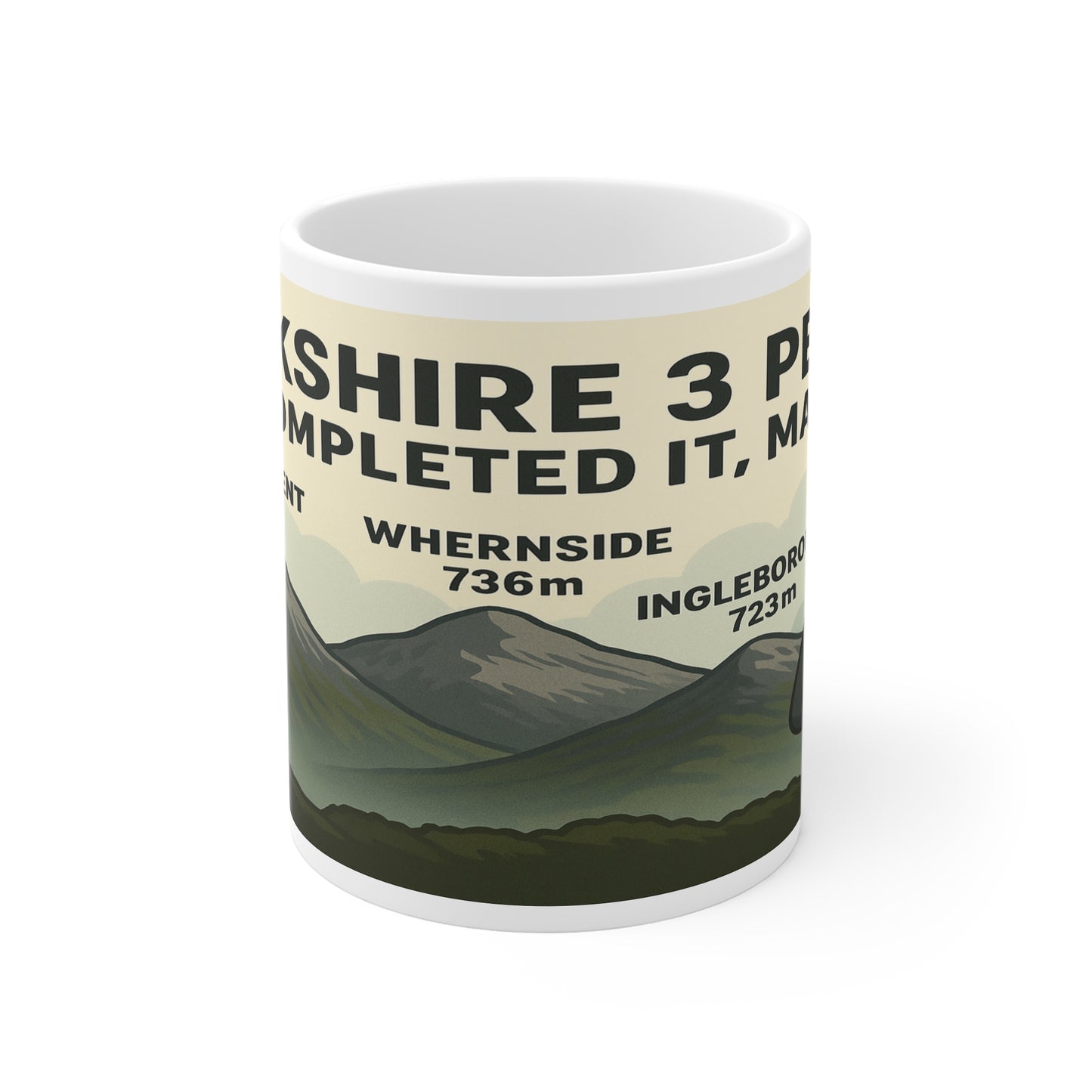 Yorkshire 3 Peaks – Completed It, Mate Mug For Him - Funny Adventure Cup for Hikers | Outdoor Gift for Nature Lovers and Walkers