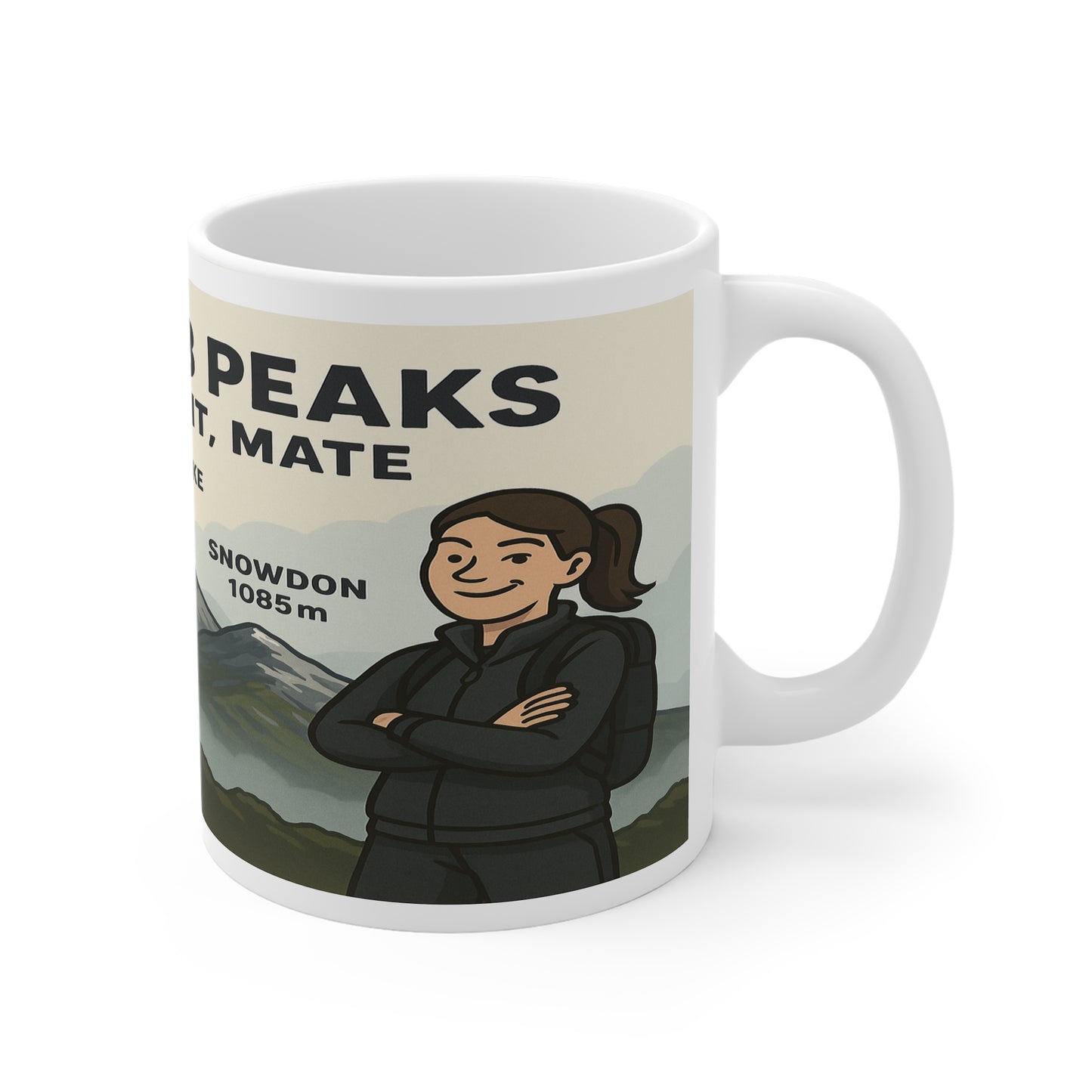 National 3 Peaks – Completed It, Mate Mug For Her - Funny Adventure Cup for Hikers | Outdoor Gift for Nature Lovers and Walkers