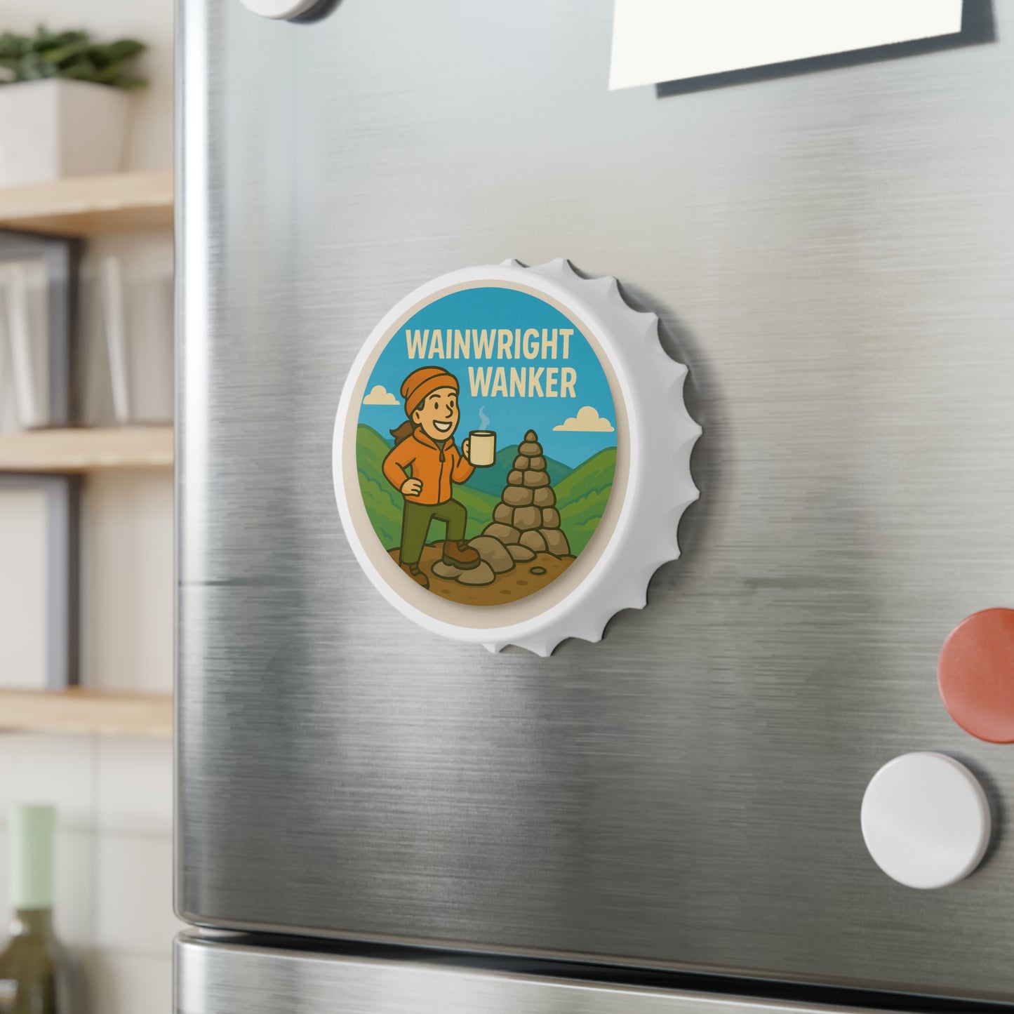 Wainwright Wanker Bottle Opener - Funny Hiking Gift for Her | Magnetic Beer Opener for Walkers, Campers & Outdoor Lovers