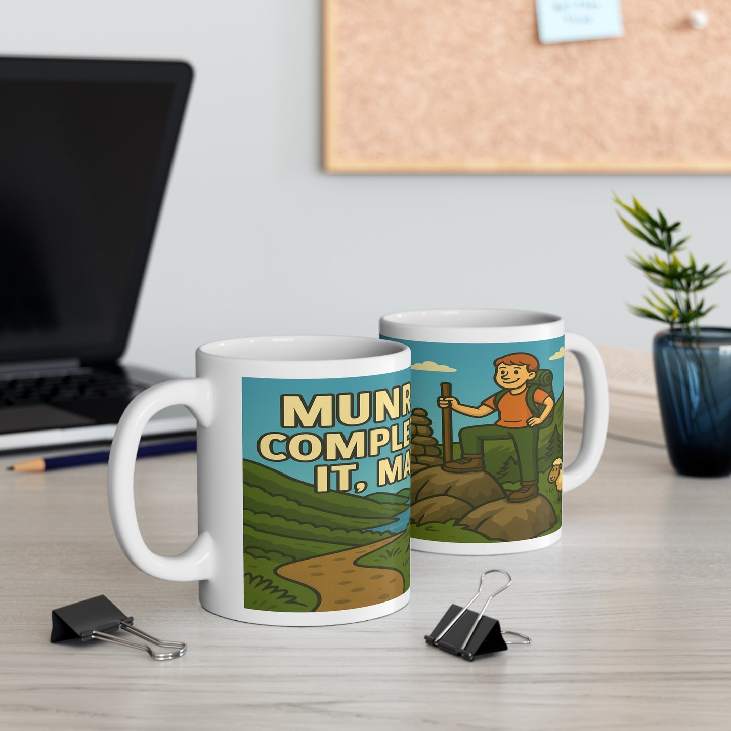 Munros Completed It Mate coffee mug - ceramic style for outdoorsy men