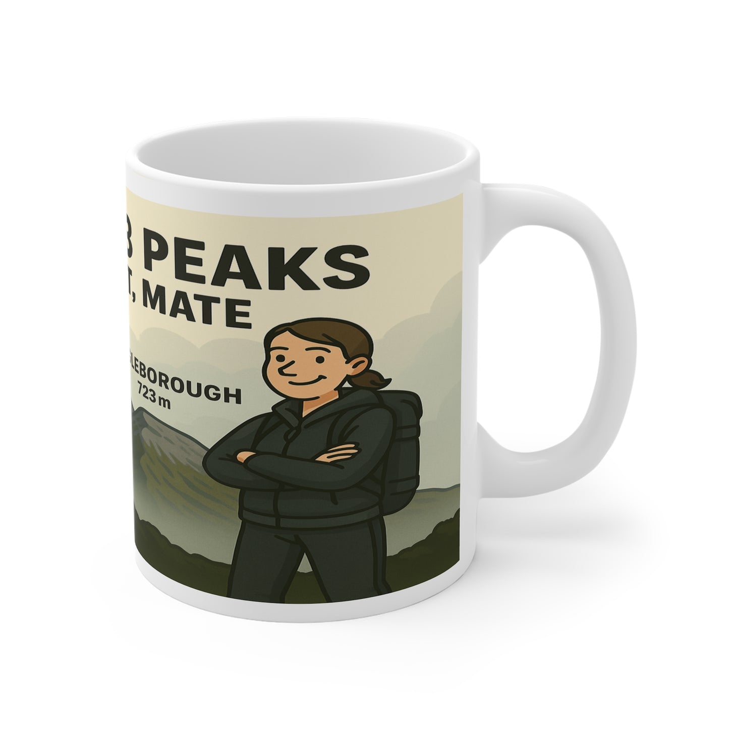 Yorkshire 3 Peaks – Completed It, Mate Mug For Her - Funny Adventure Cup for Hikers | Outdoor Gift for Nature Lovers and Walkers