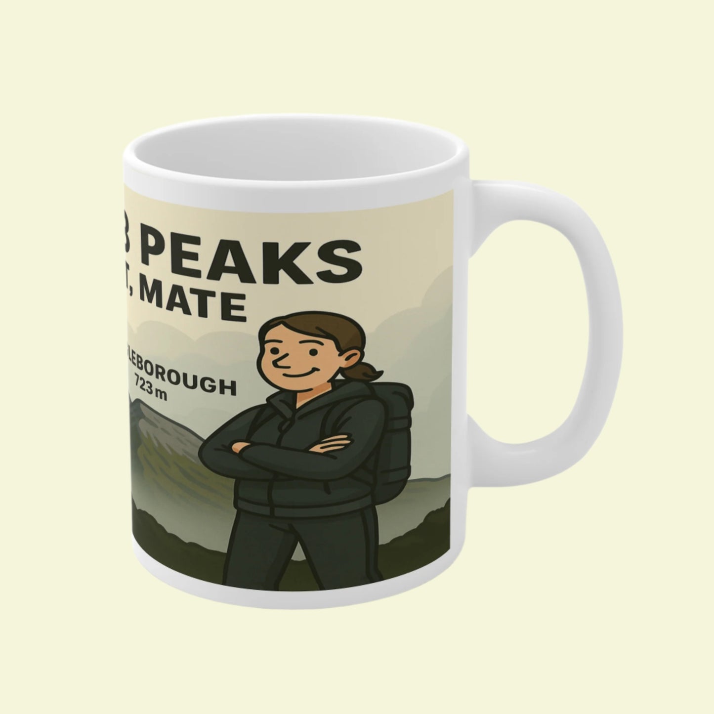 Yorkshire 3 Peaks ceramic mug - perfect hiking brew stop