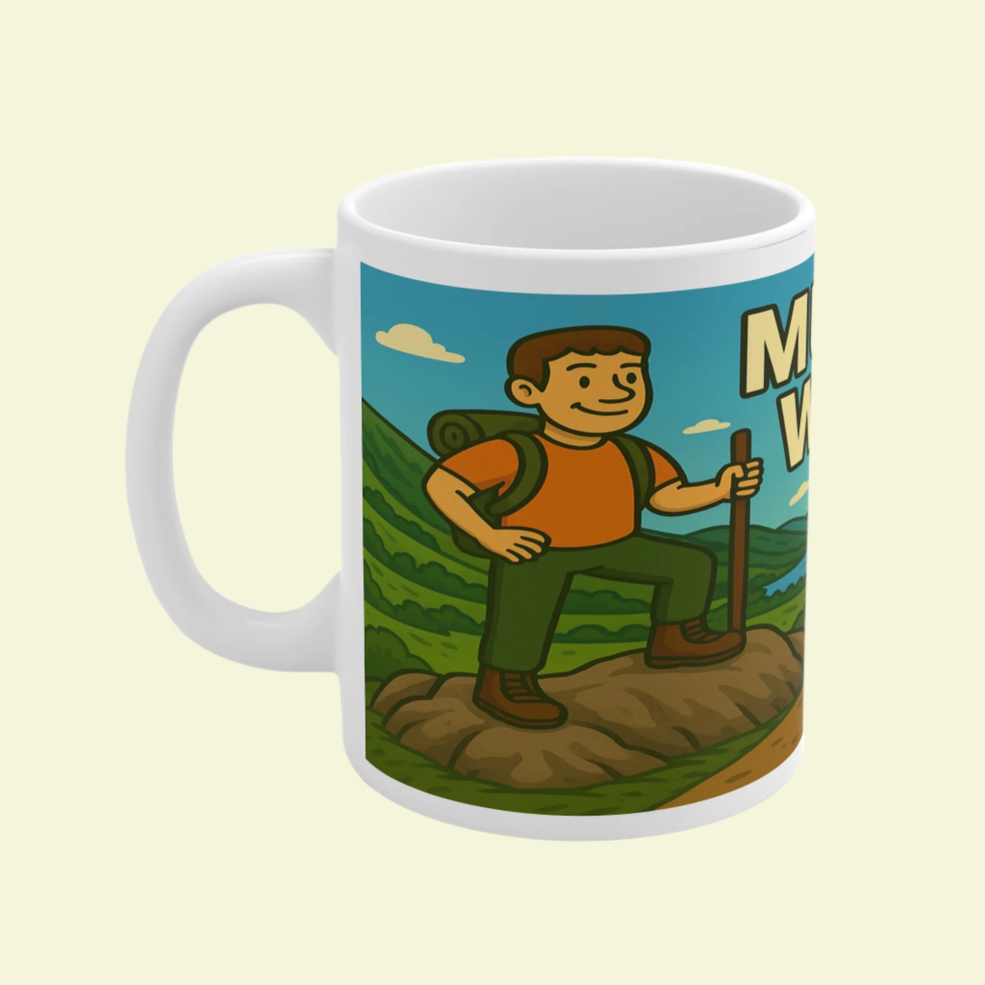 Munro Wanker coffee mug - ceramic style for outdoorsy men