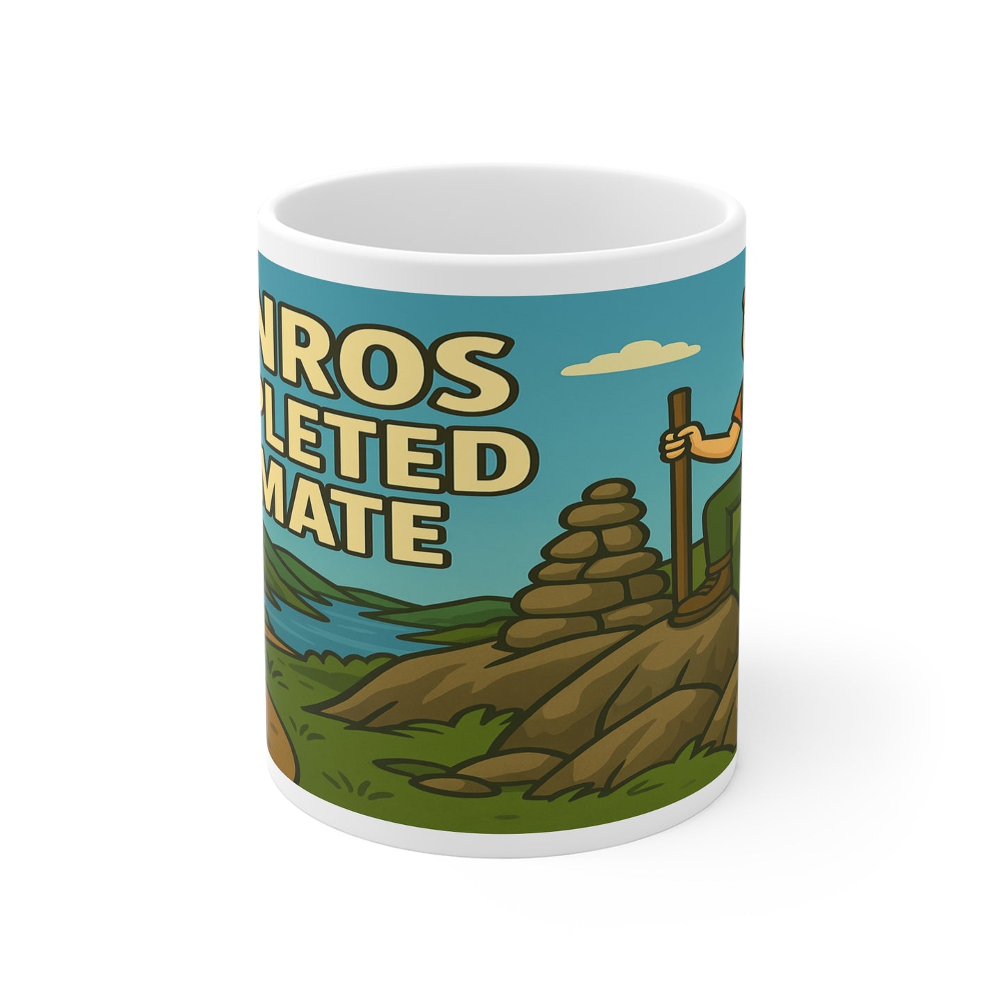 Munros? Completed It Mate Mug - For her - Funny Adventure Cup for Hikers | Outdoor Gift for Nature Lovers and Walkers