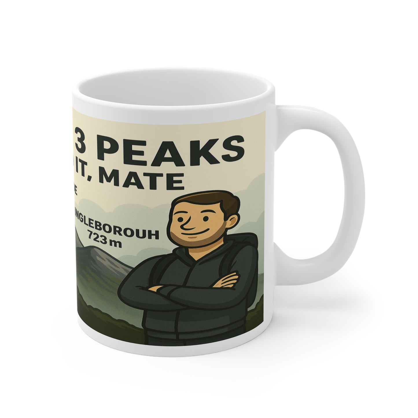Yorkshire 3 Peaks – Completed It, Mate Mug For Him - Funny Adventure Cup for Hikers | Outdoor Gift for Nature Lovers and Walkers