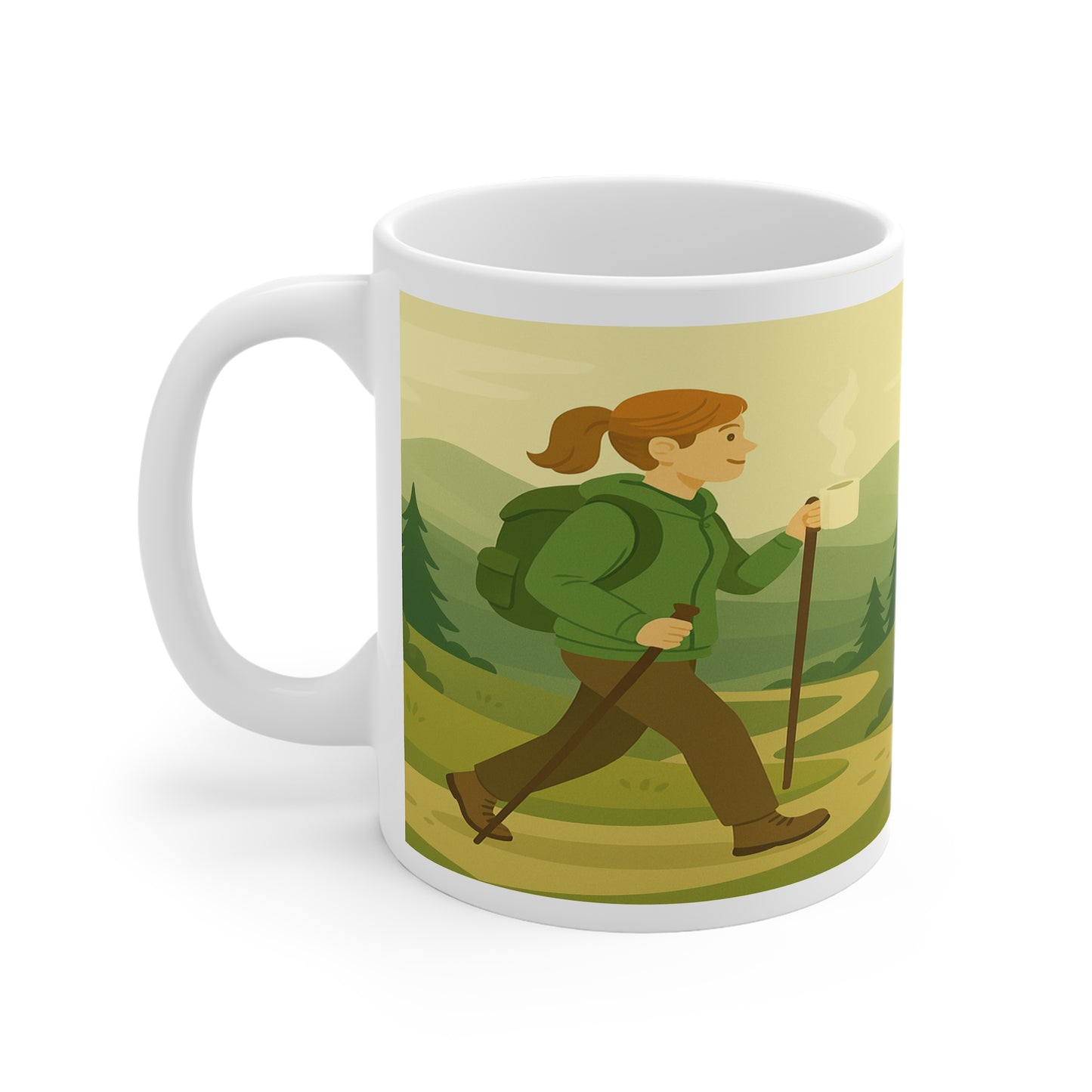 I Hike Better After Coffee - Perfect Gift for Nature Lovers, Hiking, Camping, Relaxation, Coffee Time - 11oz Mug - For Her
