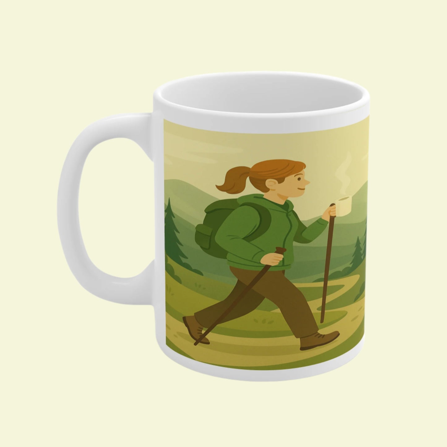 I Hike Better After Coffee coffee mug - ceramic style for outdoorsy women