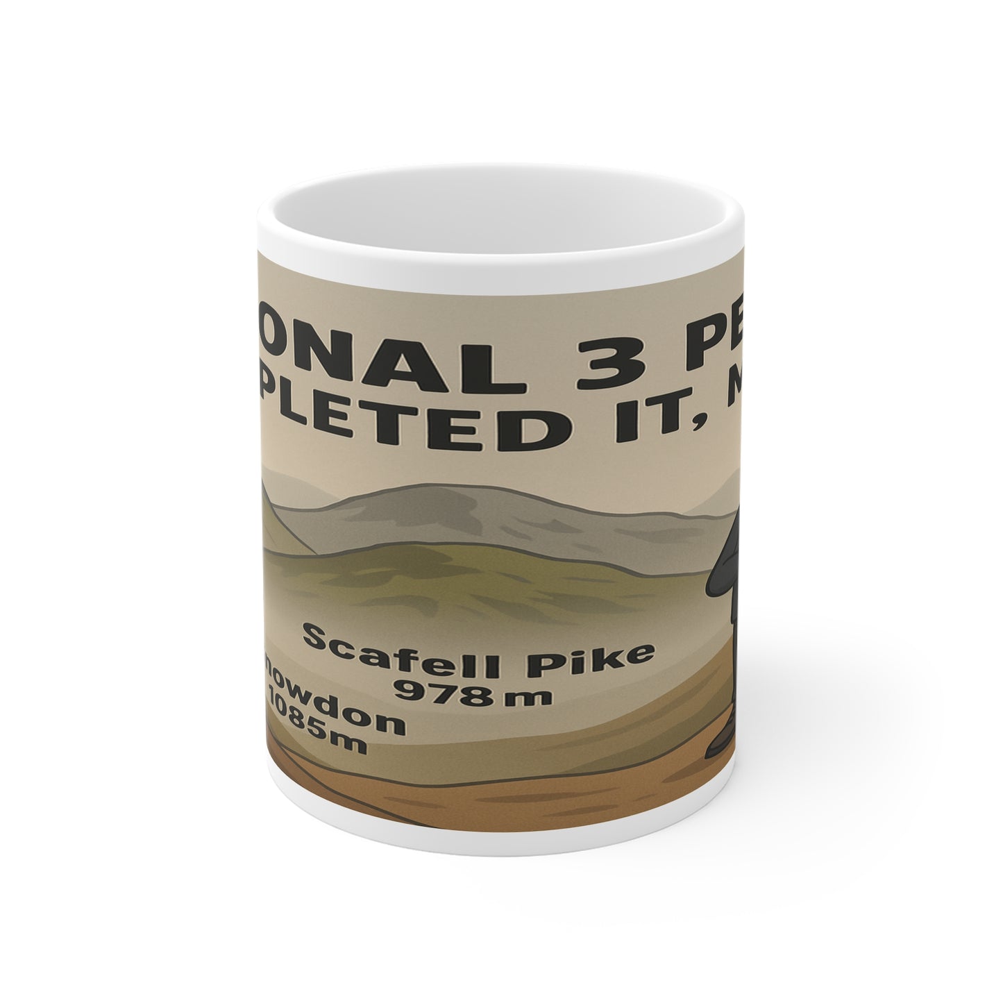 National 3 Peaks – Completed It, Mate Mug For Him - Funny Adventure Cup for Hikers | Outdoor Gift for Nature Lovers and Walkers