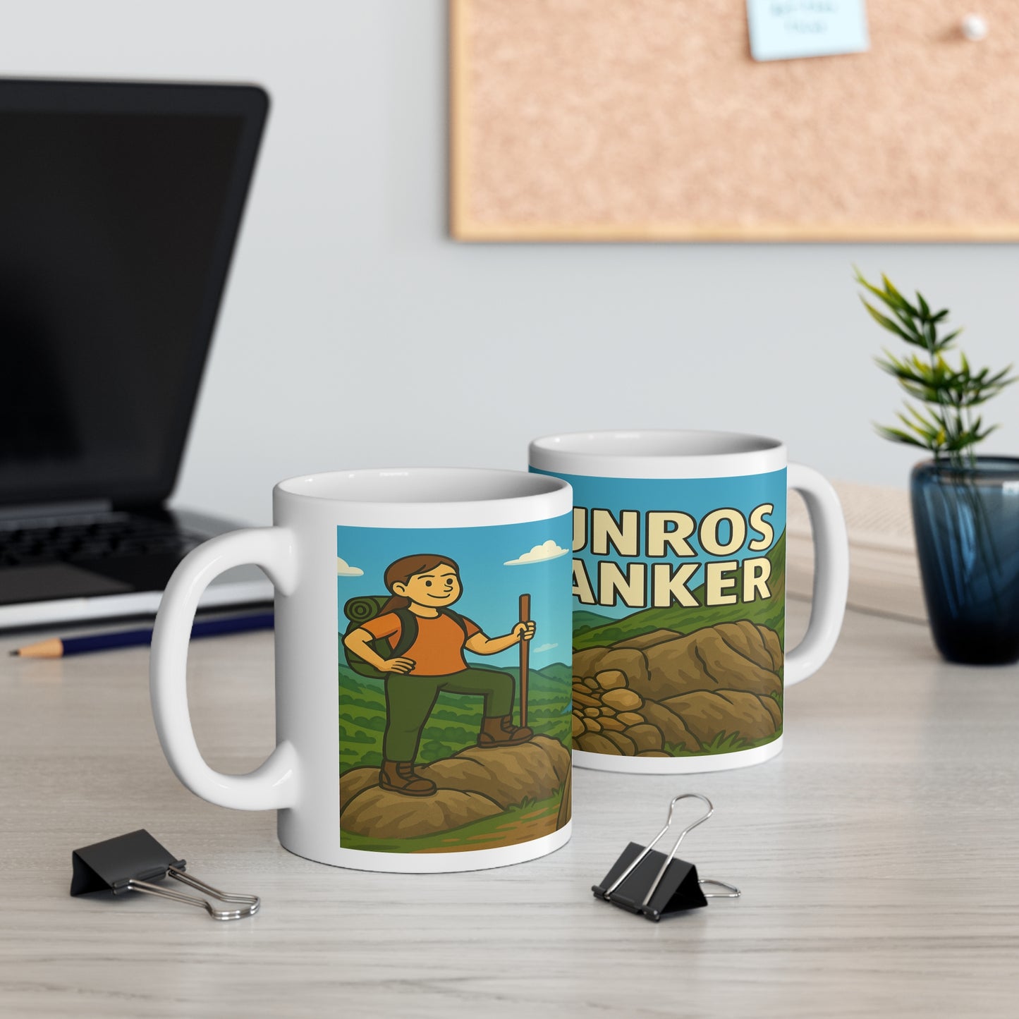 Funny Munro Wanker mug for women - ceramic hiking gift