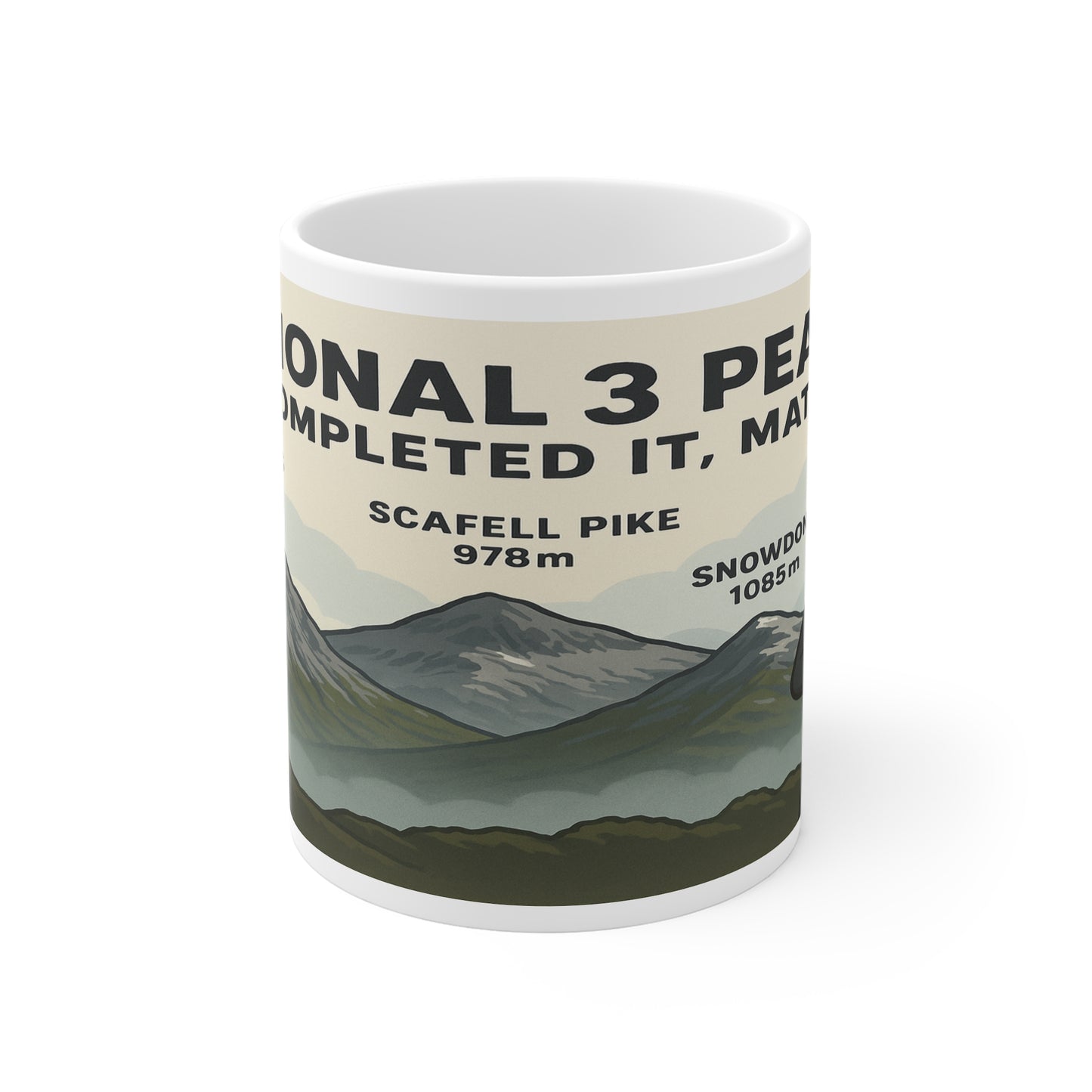 National 3 Peaks – Completed It, Mate Mug For Her - Funny Adventure Cup for Hikers | Outdoor Gift for Nature Lovers and Walkers
