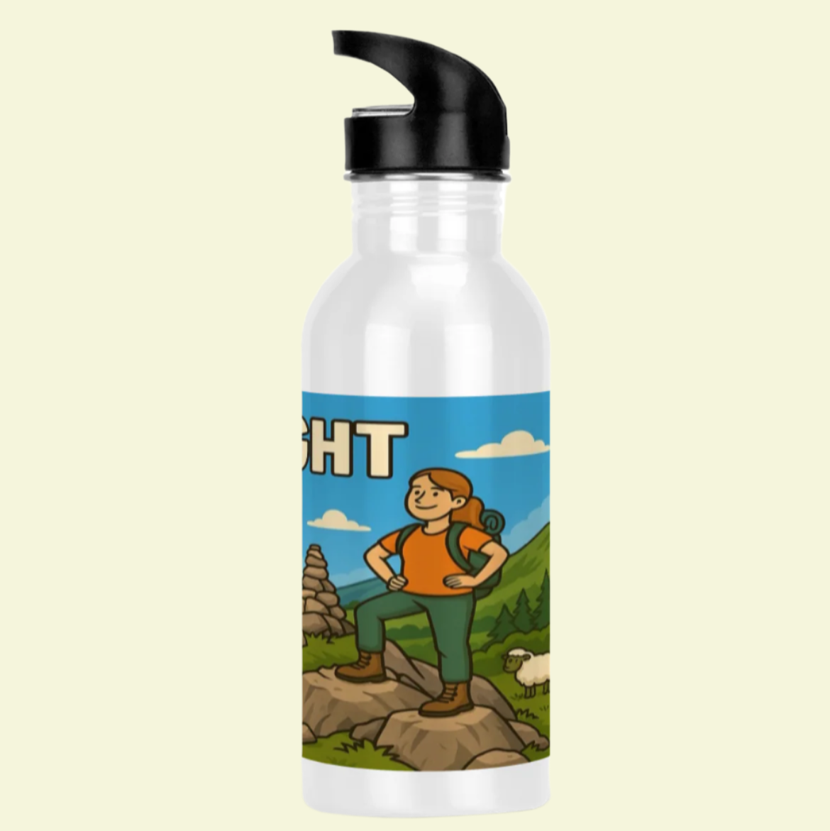 Walking and Lake District hiking bottle for women - Wainwright Wanker 600ml
