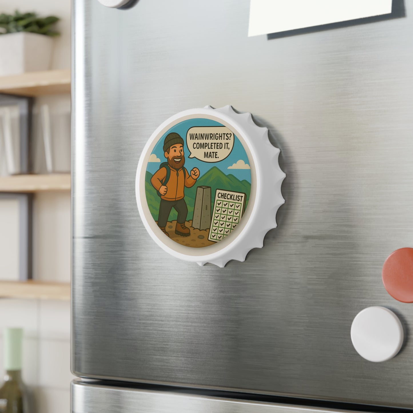 Wainwrights Completed It Mate Bottle Opener For Him - Funny Hiking Gift Magnetic Beer Opener for Walkers and Outdoor Lovers