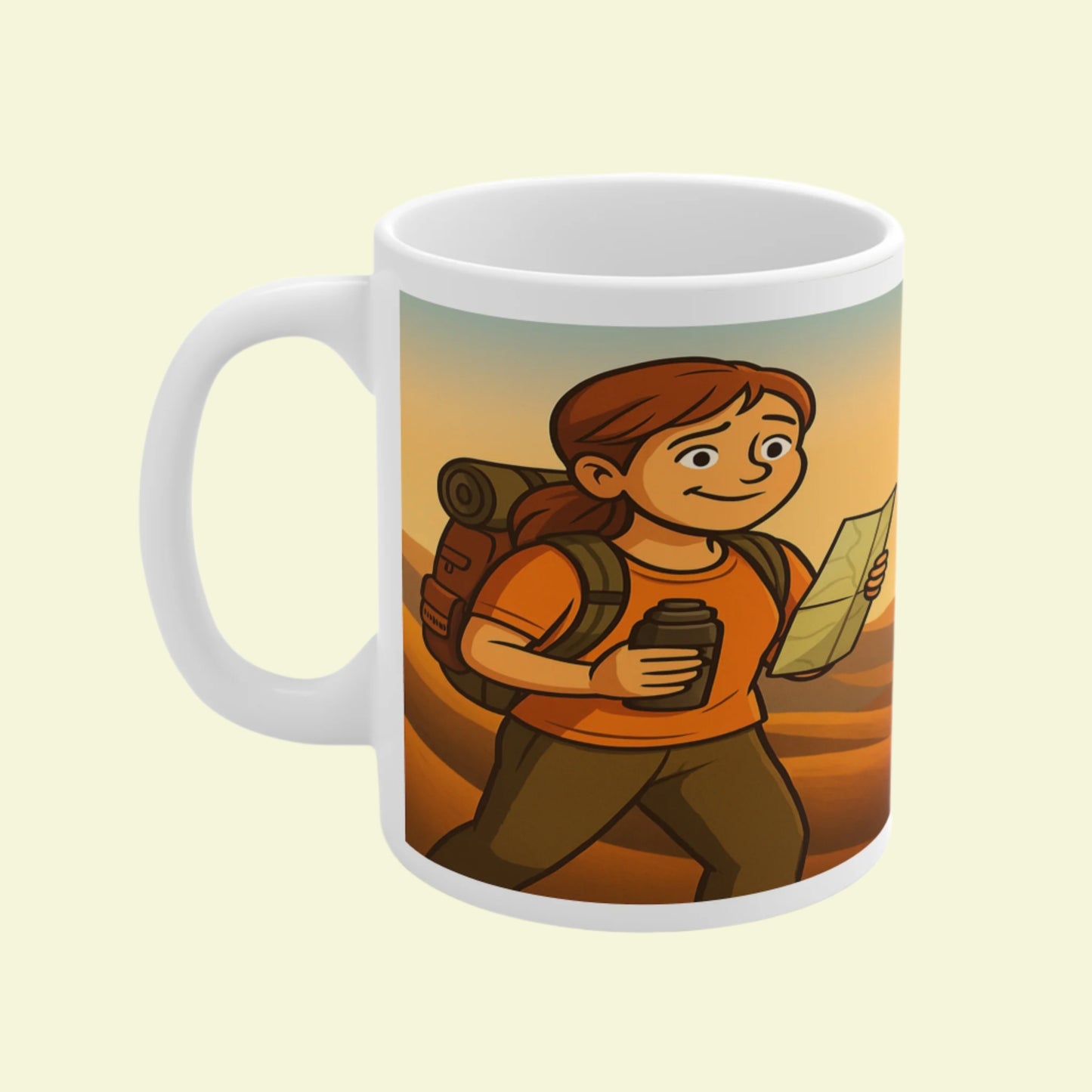 I'd Rather Be Lost With Coffee coffee mug - ceramic style for outdoorsy people
