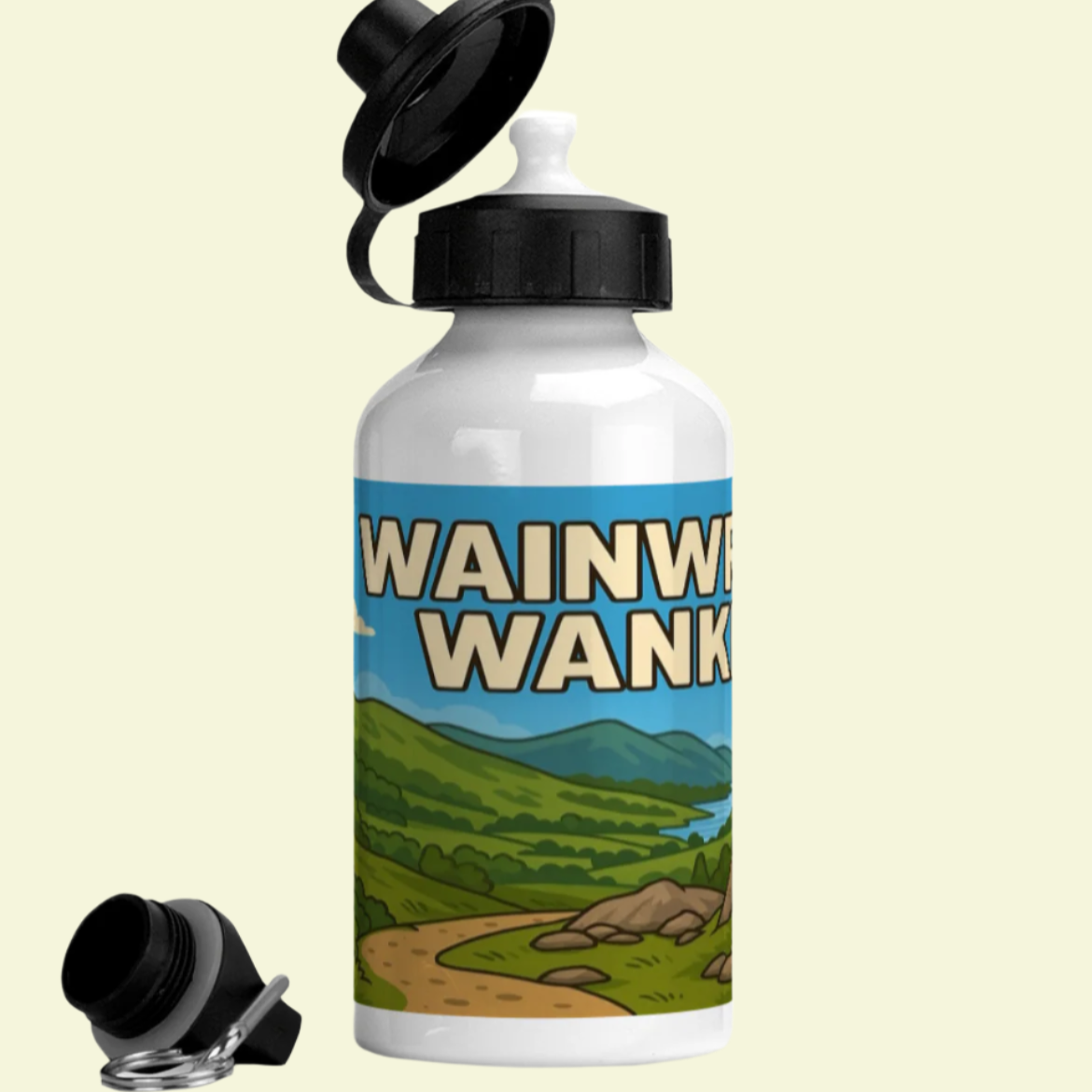 Wainwright Wanker bottle for Lake District women ticking off Wainwrights - 400ml