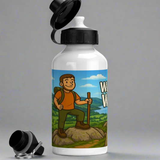 Wainwright Wanker drink bottle 400ml for him - Lake District - The Obese Hiker
