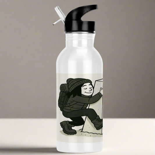 600ml stainless steel Trig Bagger bottle for her - outdoors design