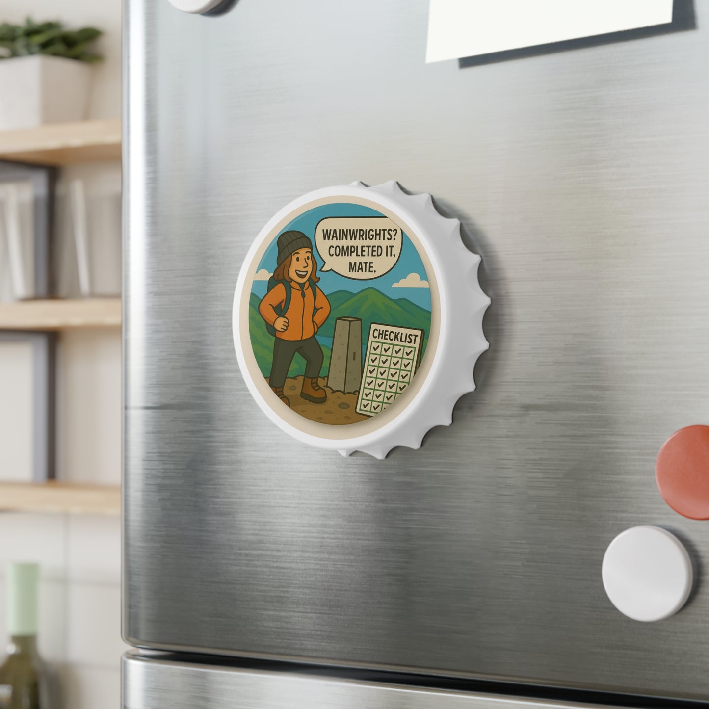 Wainwrights Completed It Mate Bottle Opener For Her - Funny Hiking Gift Magnetic Beer Opener for Walkers and Outdoor Lovers