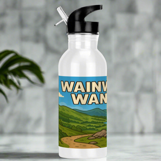 600ml Wainwright Wanker drink bottle for her - Lake District outdoors design