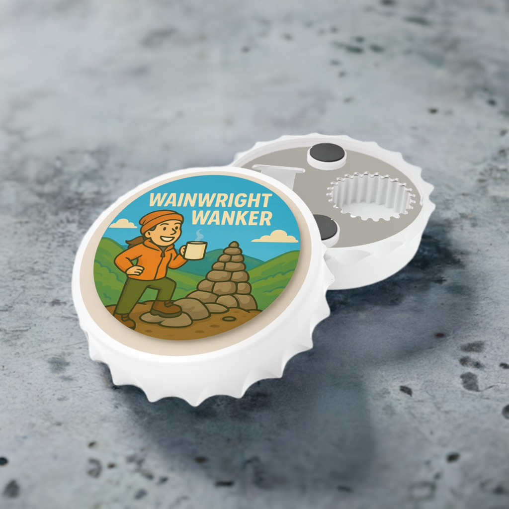 Wainwright Wanker Lake District bottle opener for her - The Obese Hiker