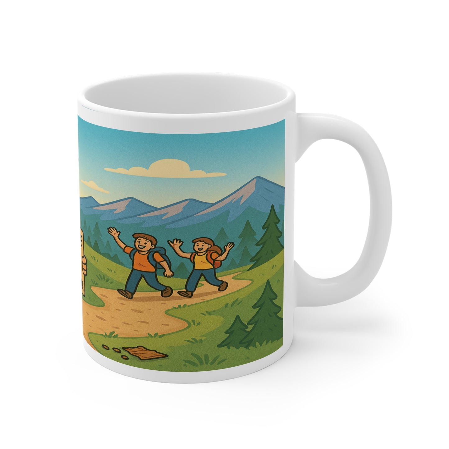 I Go Outside to Avoid People - Perfect Gift for Nature Lovers, Hiking, Camping, Relaxation, Coffee Time - 11oz Mug - For Him