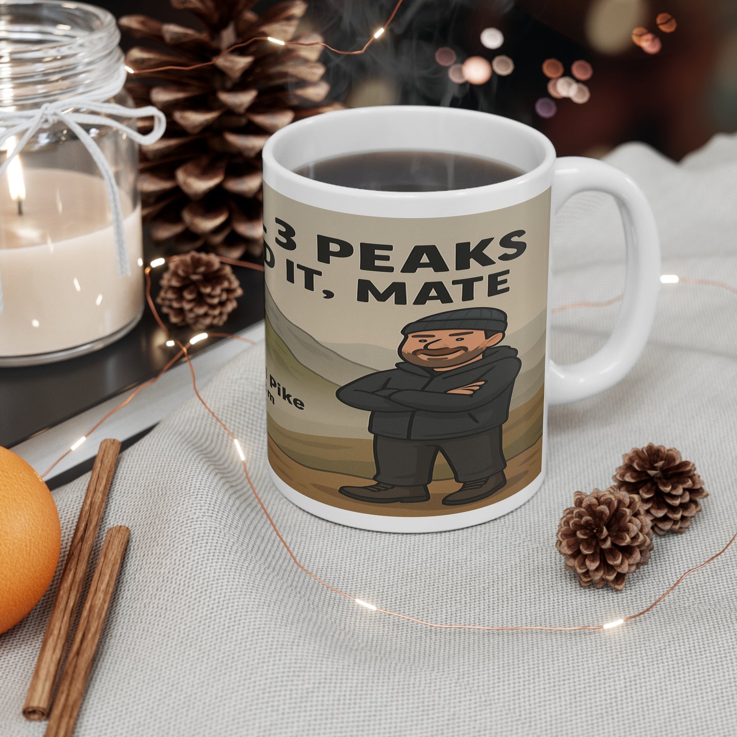 National 3 Peaks – Completed It, Mate Mug For Him - Funny Adventure Cup for Hikers | Outdoor Gift for Nature Lovers and Walkers