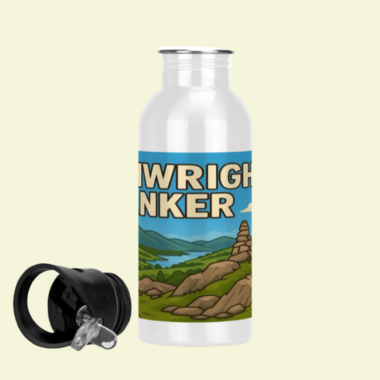 The Obese Hiker Lake District bottle - Wainwright Wanker 600ml for her