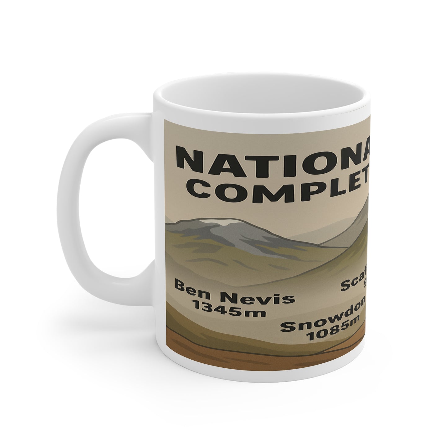 National 3 Peaks – Completed It, Mate Mug For Him - Funny Adventure Cup for Hikers | Outdoor Gift for Nature Lovers and Walkers