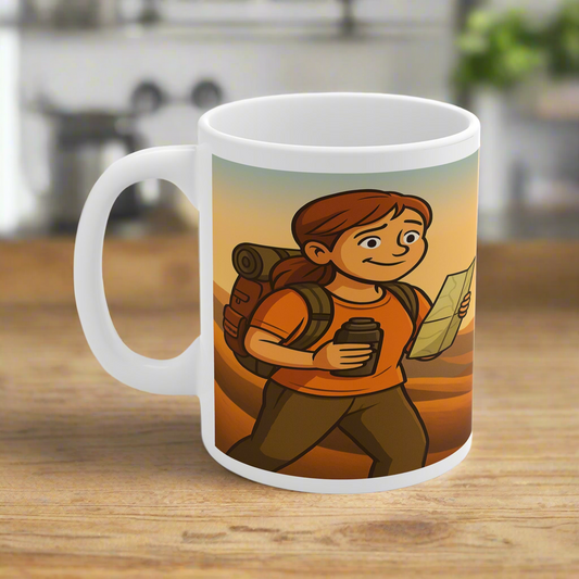 I'd Rather Be Lost With Coffee ceramic mug - The Obese Hiker