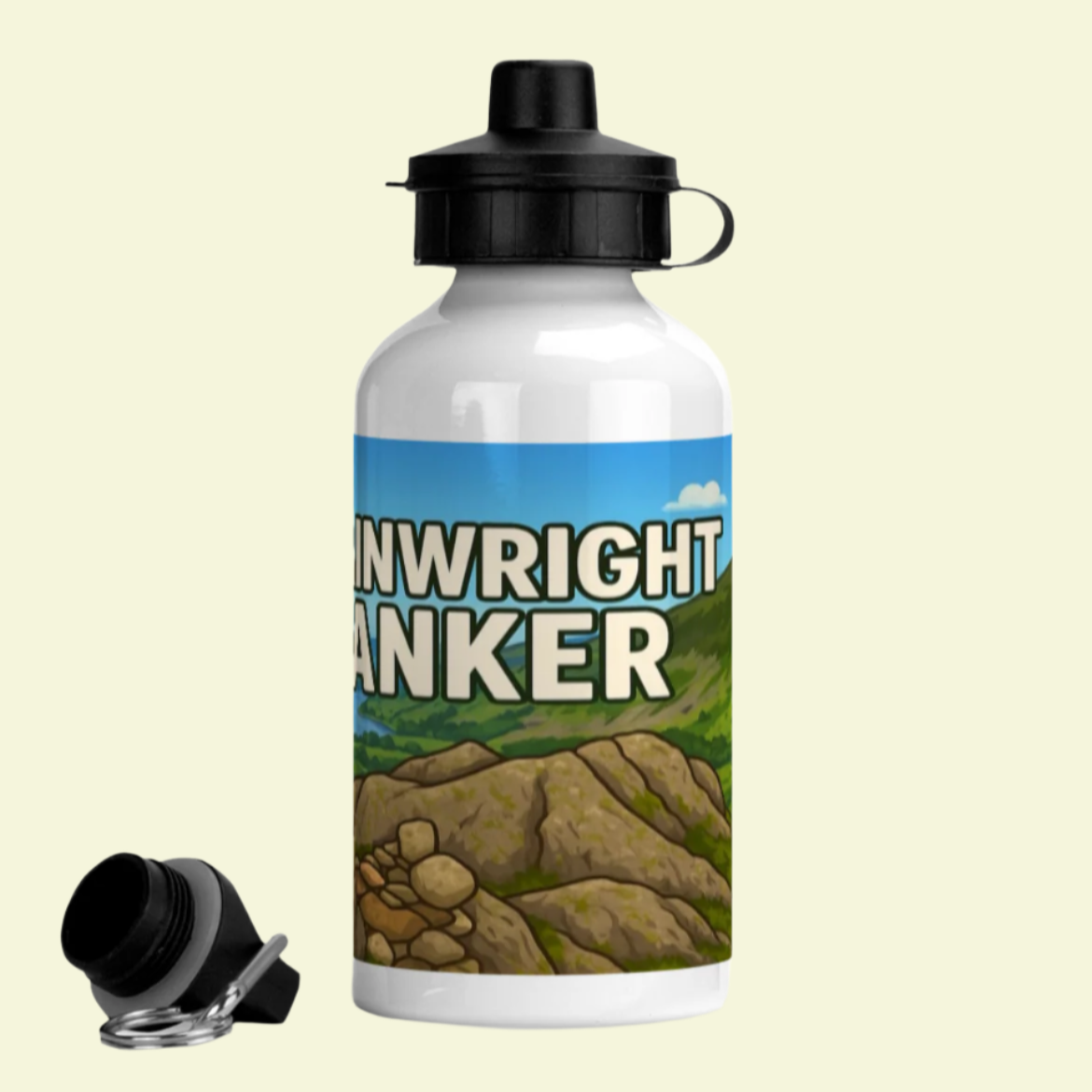 Wainwright Wanker bottle for Lake District men ticking off Wainwrights - 400ml