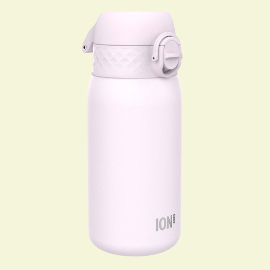 White water bottle with 'ION8' branding on a white background