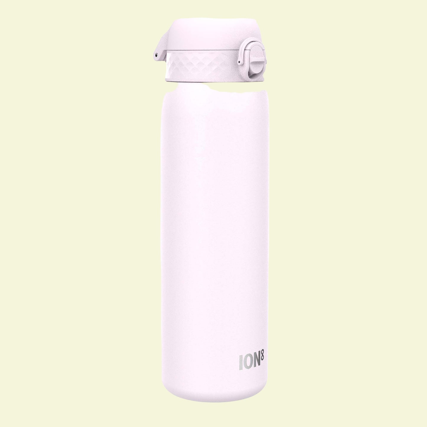 White water bottle with 'ION8' branding on a white background