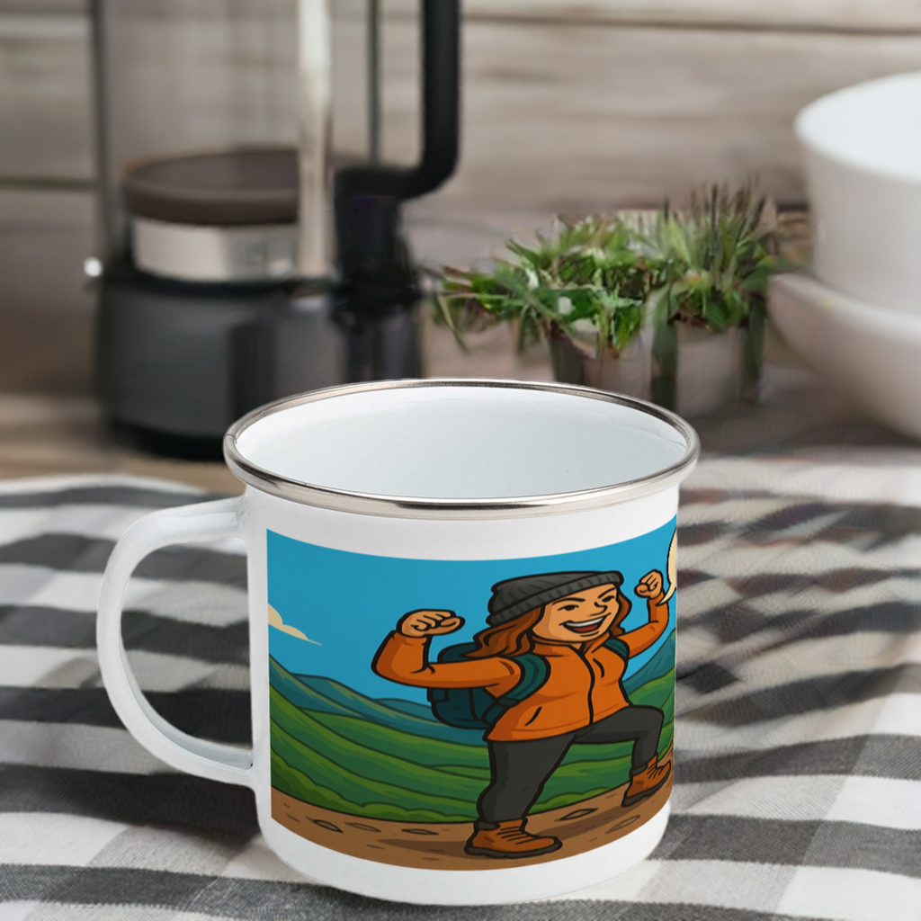 Wainwrights Completed It Mate enamel Lake District mug for her - The Obese Hiker