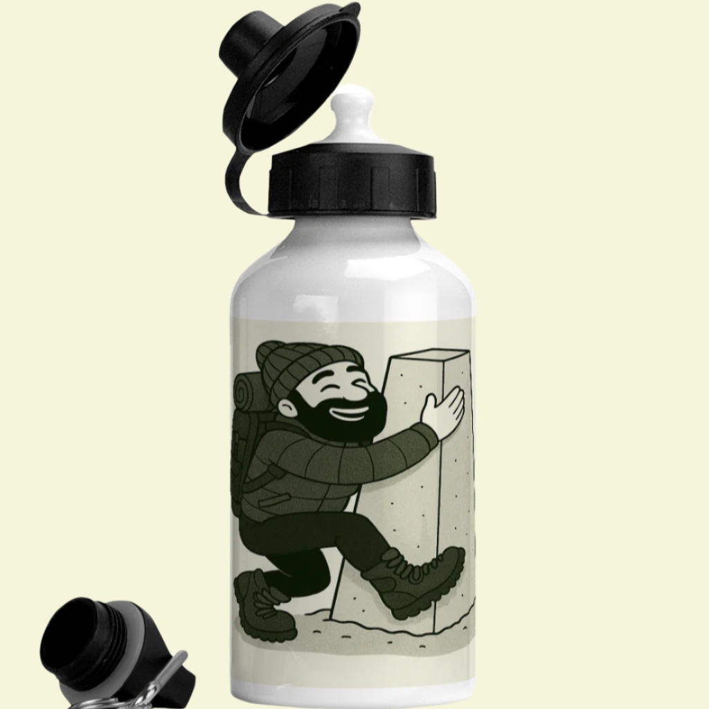 400ml Trig Bagger bottle for adventurous men - outdoors theme