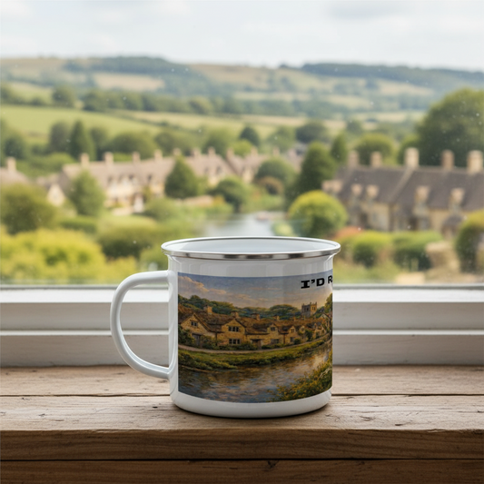 Enamel Mug 12oz – I'd Rather Be in the Cotswolds for Her | Camping Gift