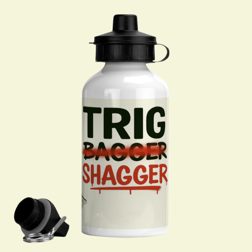 Outdoor drink bottle for men - Trig Bagger 400ml slogan