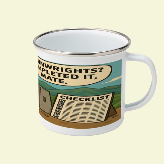 Wainwrights Completed It Mate Enamel Mug for Him – Funny Lake District Hiking Gift