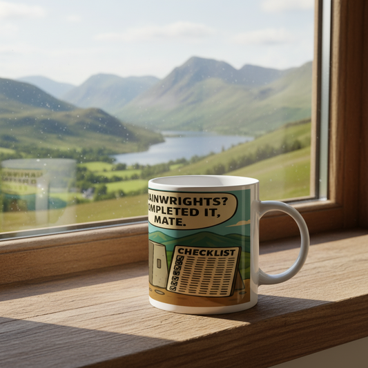 Ceramic Mug 11oz – Wainwrights Completed It Mate for Him | Hiking Gift