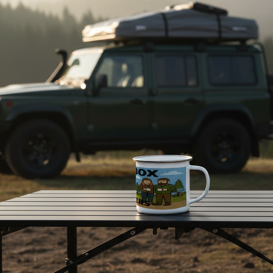 Enamel Mug 12oz – Tentbox Wankers Couple | Funny Camping Gift