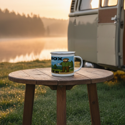 Enamel Mug 12oz – Tentbox Wanker for Him | Camping & Van Life Gift