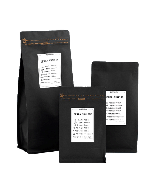 Serra Sunrise Coffee – Brazilian Medium Roast (250g / 500g / 1kg)