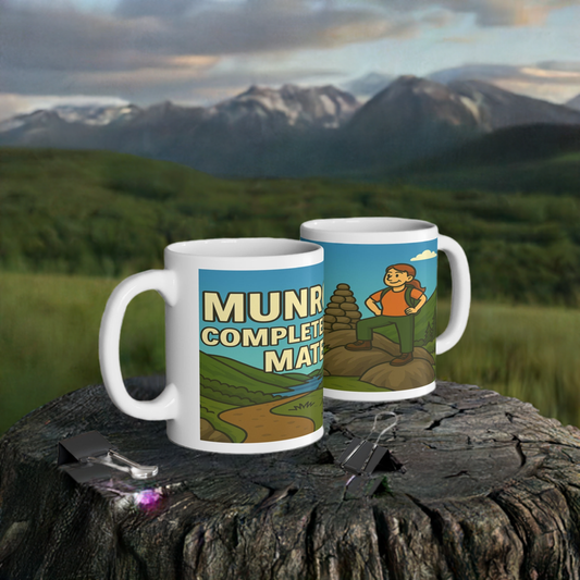 Munros Completed It Mate ceramic mug for her - The Obese Hiker