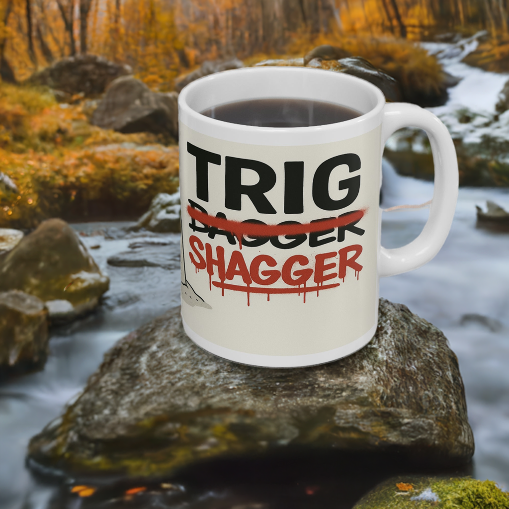 Trig Bagger coffee mug - ceramic style for outdoorsy women