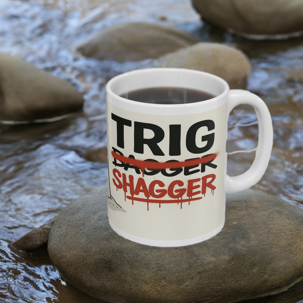 Sarcastic ceramic mug for female hill baggers - Trig Bagger
