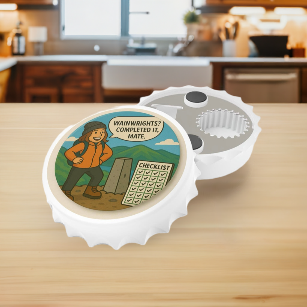 Wainwrights Completed It Mate Bottle Opener For Her - Funny Hiking Gift Magnetic Beer Opener for Walkers and Outdoor Lovers