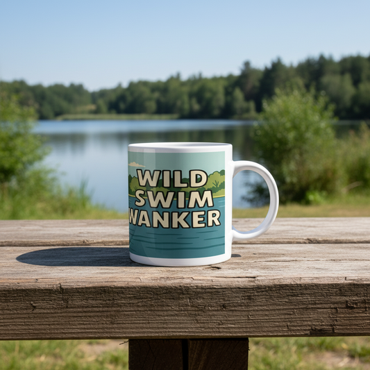 Ceramic Mug 11oz – Wild Swim Wanker for Him | Funny Swimming Gift