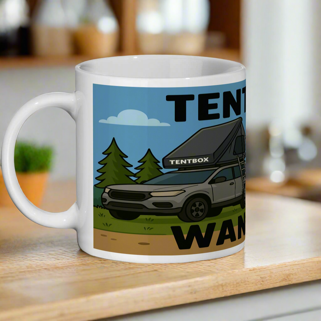 tentbox wanker ceramic mug