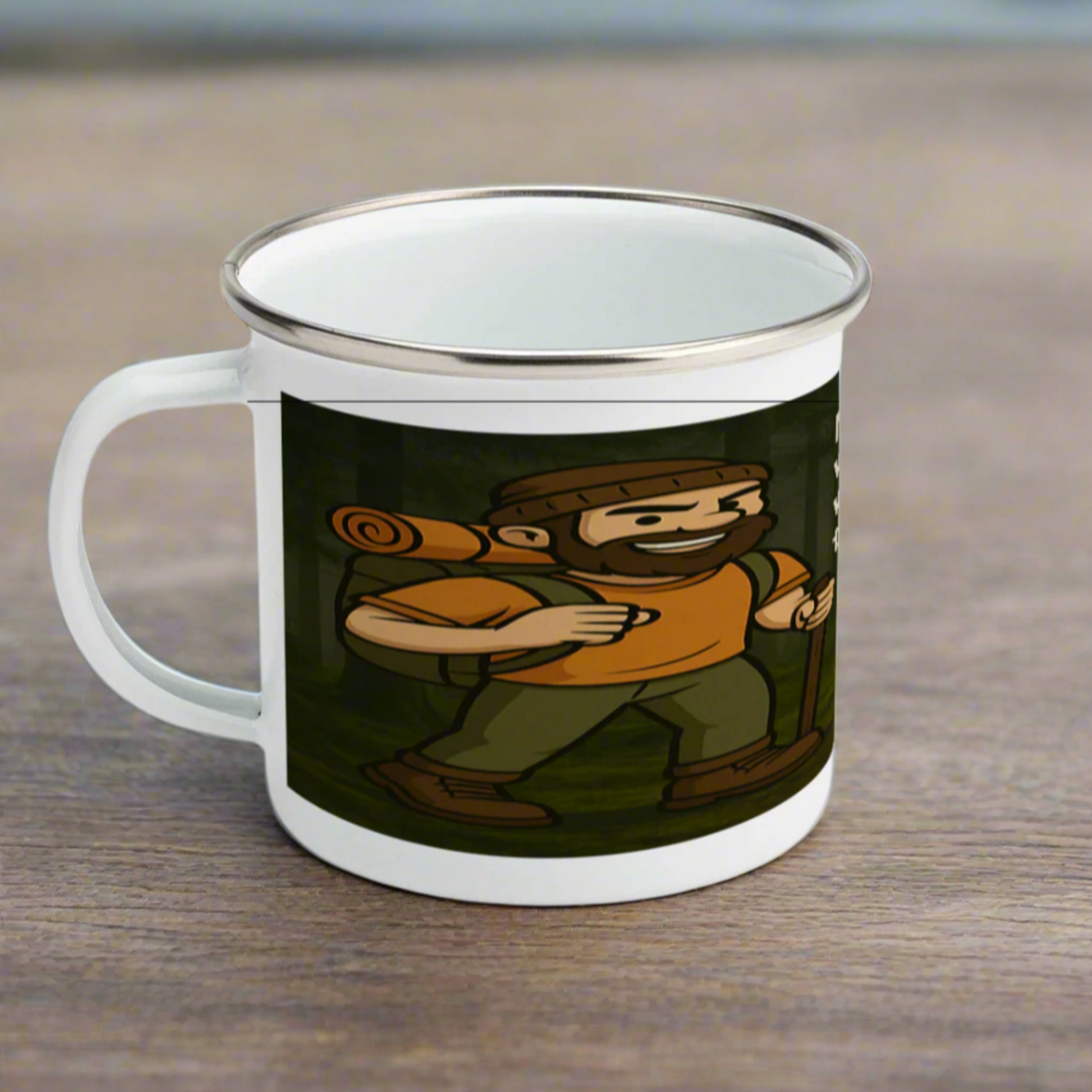 Sarcastic outdoors mug on trail for men