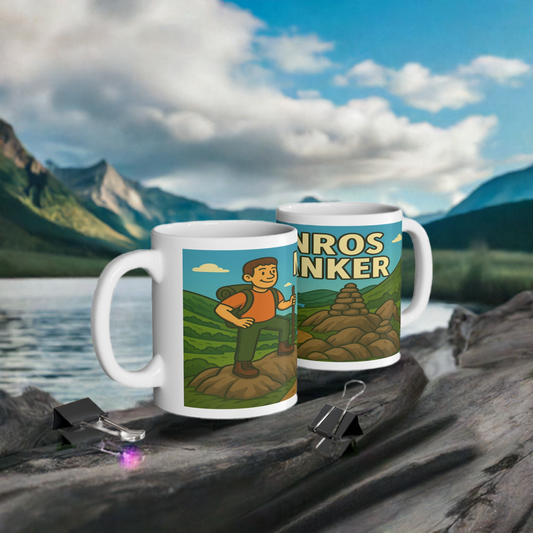 Munro Wanker ceramic mug for him - The Obese Hiker