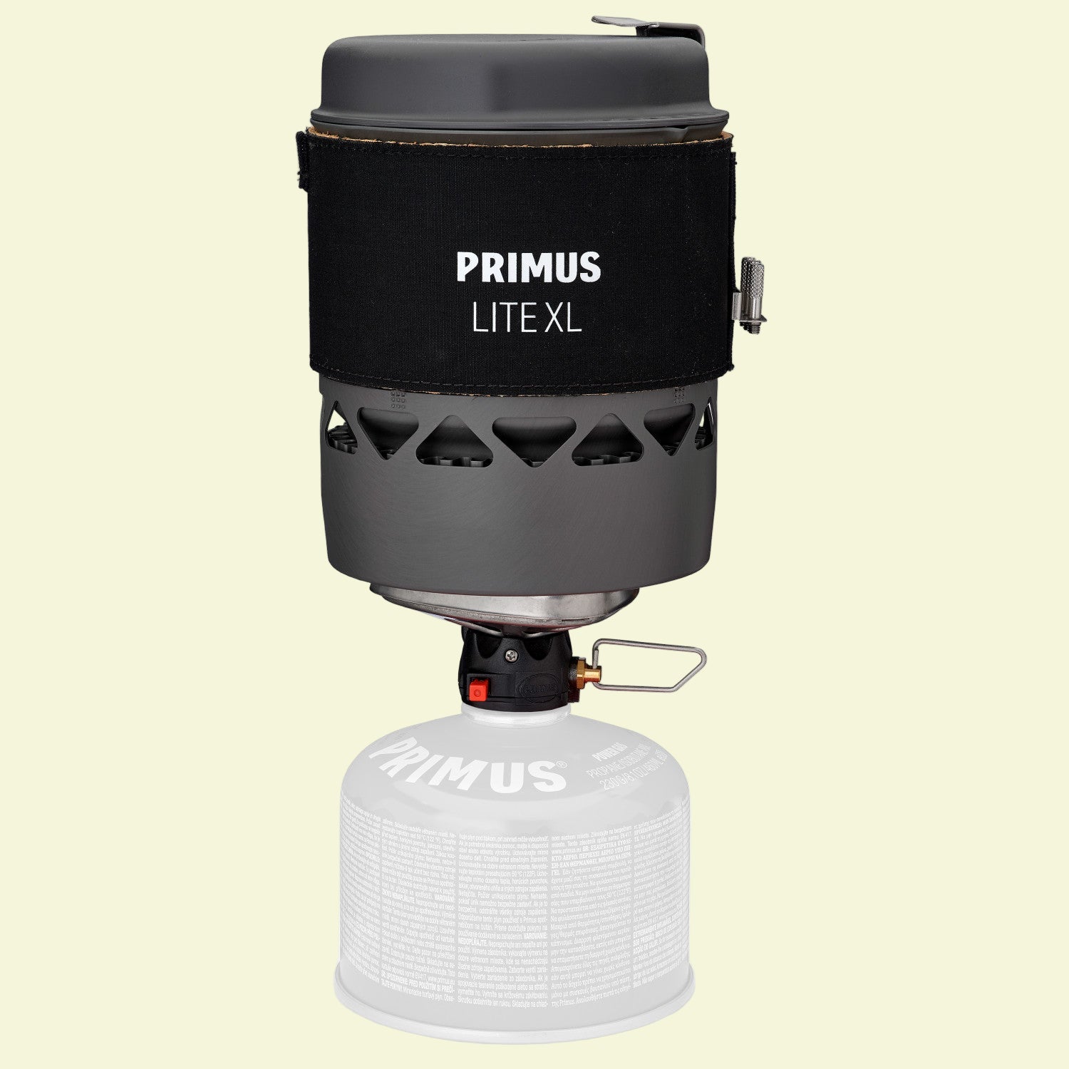 Primus Lite XL camping stove on a white background